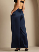 [أزرقغامق] SilkSilky-SA 19Momme Womens Pants 002
