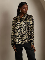 [فهد] SilkSilky-SA Long Sleeve Lapel Collar بلايز نسائية 004