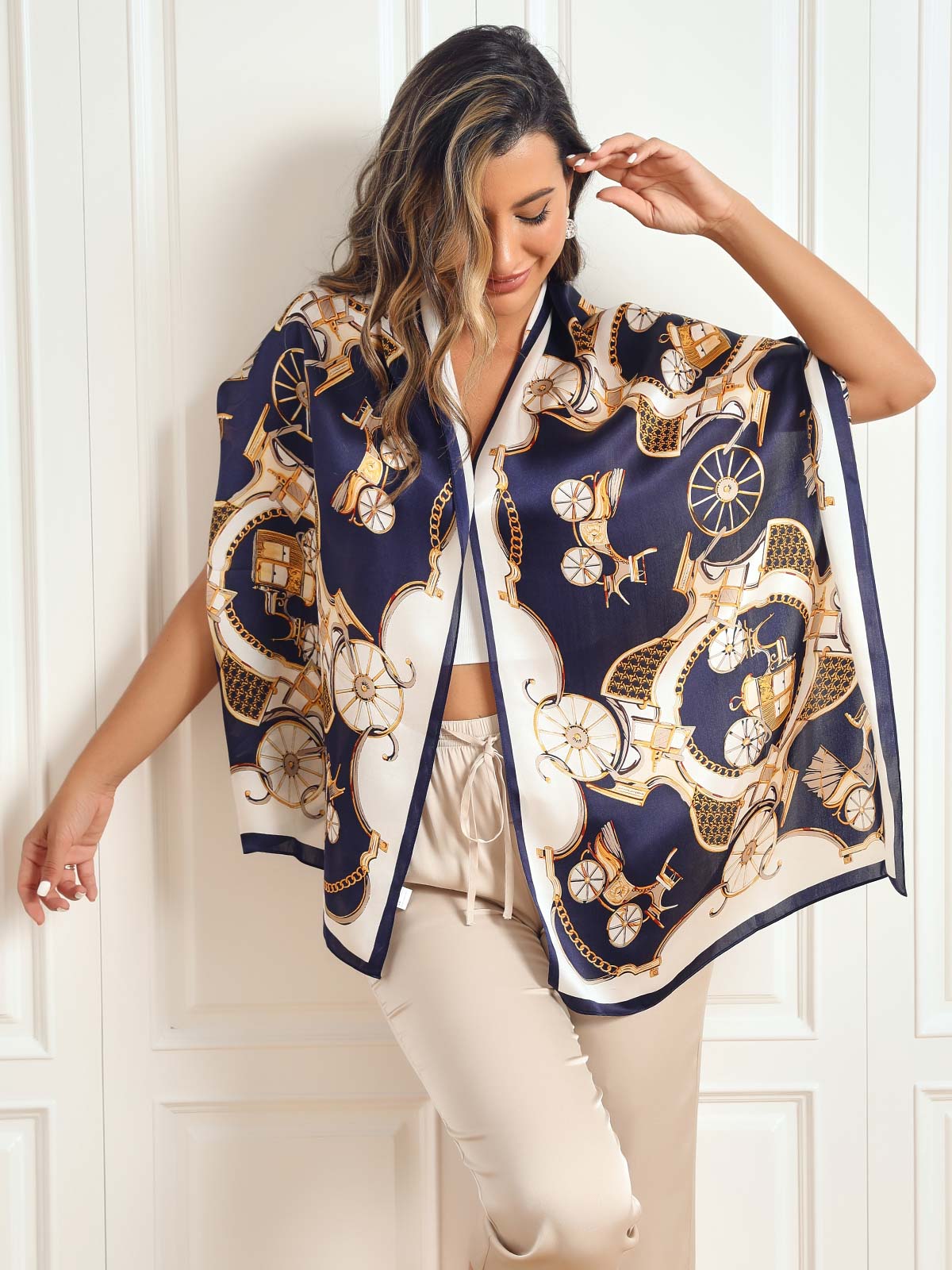 [P026] SilkSilky-SA الحرير الخالص Scarf 001,