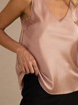 [توسكانا] SilkSilky-SA Sleeveless V Neck كامي 004