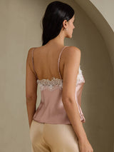 [توسكانا] SilkSilky-SA Spaghetti Strap V Neck كامي 002