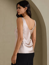 [رمادي الظل] SilkSilky-SA Sleeveless V Neck كامي 002