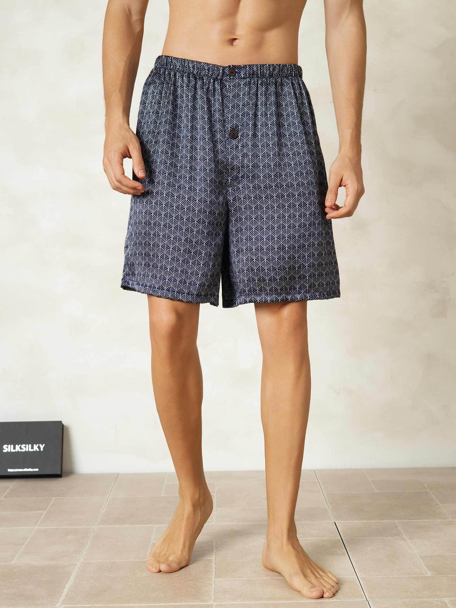 [جنكوكحلي] SilkSilky-SA الحرير الخالص Mens Sleep Bottoms 001