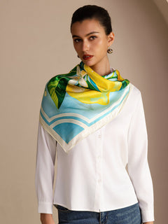 [ليمون أزرق] SilkSilky-SA Scarf 002