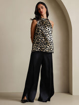 [فهد] SilkSilky-SA 19Momme الحرير Womens T-Shirt 006,