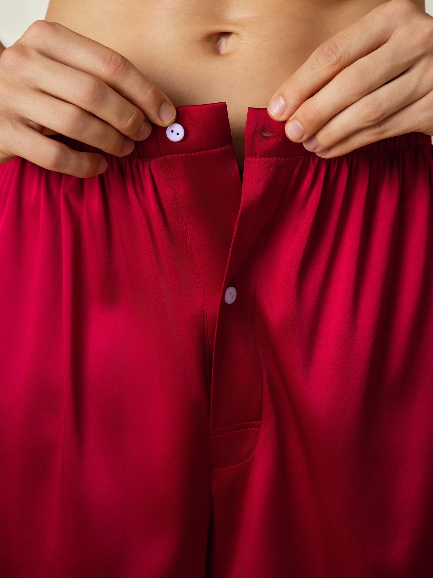 [خمر] SilkSilky-SA الحرير الخالص Mens Sleep Bottoms 007