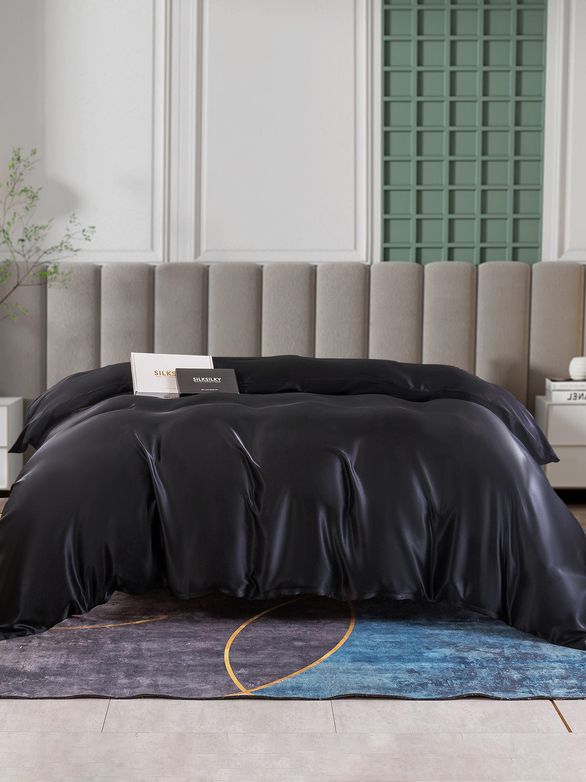 [أسود] SilkSilky-SA 25Momme Duvet Covers 003
