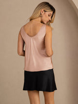 [توسكانا] SilkSilky-SA Sleeveless V Neck كامي 002