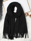 SilkSilky SA صوف Scarf أسود 005