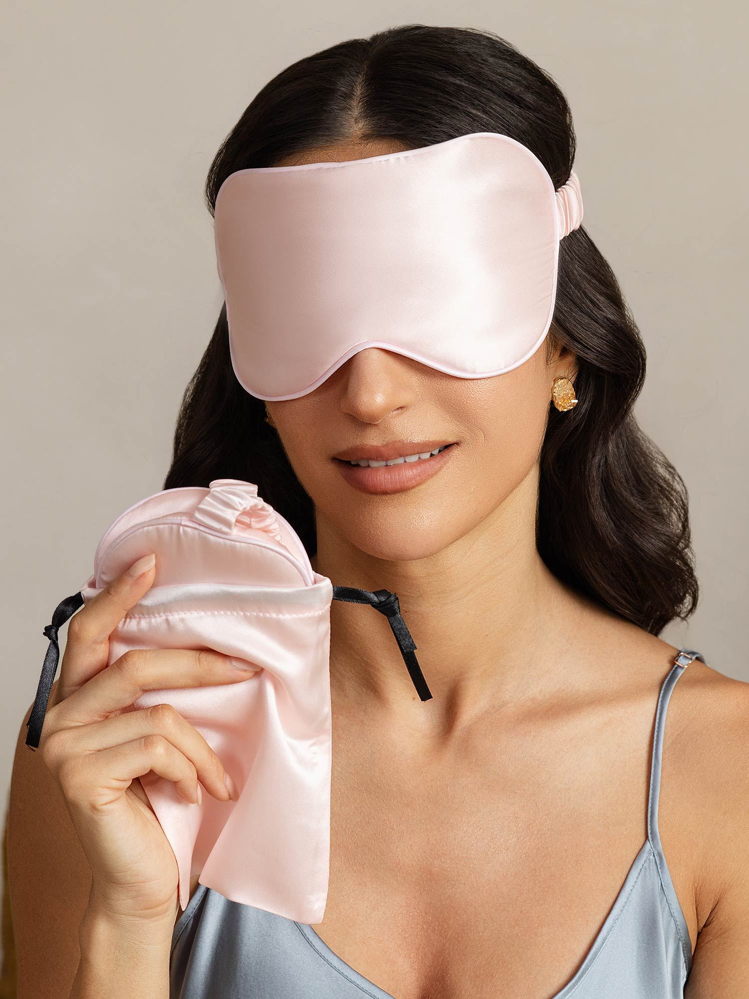 [لونالقرنفل] SilkSilky-SA الحرير الخالص Eye Mask 004