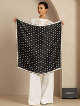 [أسود] SilkSilky-SA Scarf 005