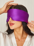 SilkSilky SA 19Momme الحرير الخالص Eye Mask أرجواني 005