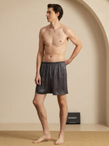 [الجنكة السوداء] SilkSilky-SA Mens Sleep Bottoms 006