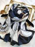 SilkSilky-SA-الحرير-الخالص-Scarf-أسود-001