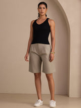 [أسود] SilkSilky-SA Sleeveless Deep V Neck كامي 006