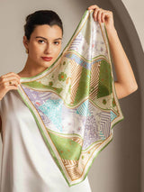 [P100] SilkSilky-SA الحرير الخالص Scarf 005,