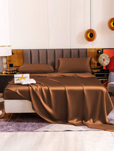 [قهوة] SilkSilky-SA 19Momme Pure Silk Bedding Set 005