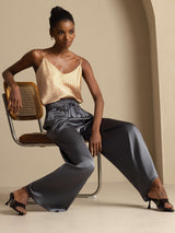 [الرماديالداكن] SilkSilky-SA 19Momme Womens Pants 007