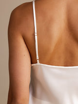 [أبيض] SilkSilky-SA Sleeveless V Neck كامي 004