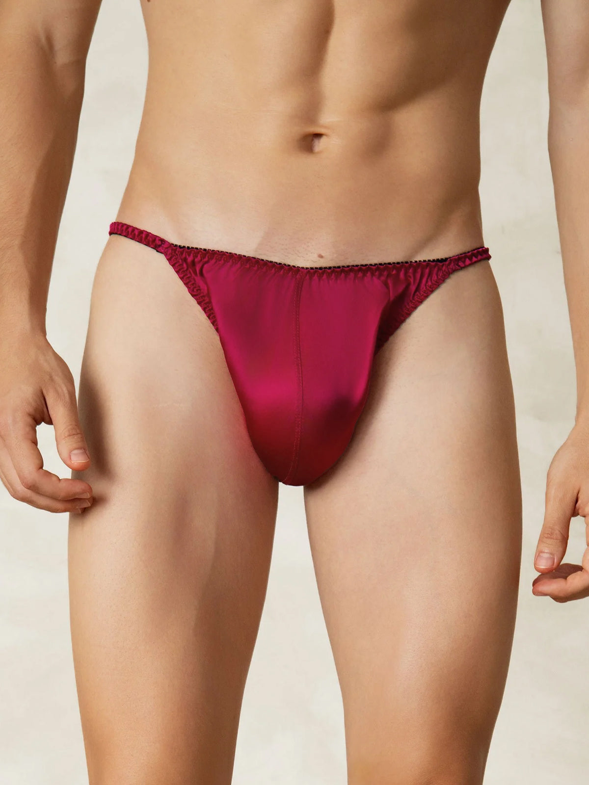 [خمر] SilkSilky-SA الحرير الخالص Mens Underwear 001