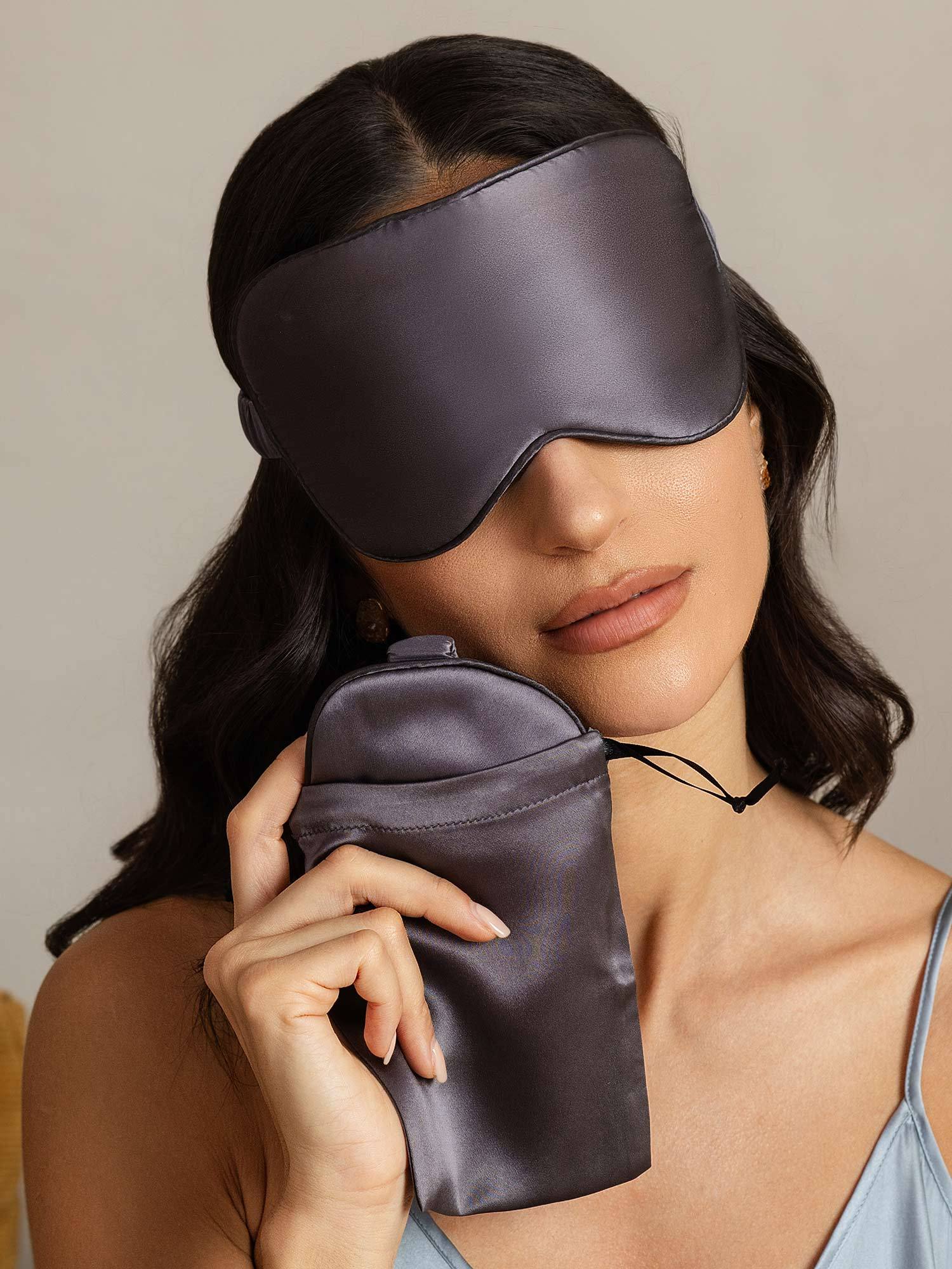 [الرماديالداكن] SilkSilky-SA الحرير الخالص Eye Mask 002