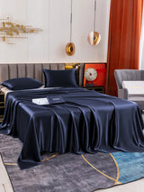 [أزرق غامق] SilkSilky-SA 19Momme مجموعة الفراش 003