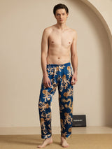 [تنين نيفي] SilkSilky-SA Mens Sleep Bottoms 006