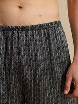 [الجنكة السوداء] SilkSilky-SA Mens Sleep Bottoms 005