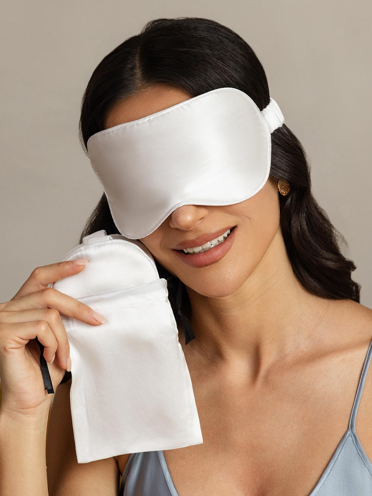 [أبيض] SilkSilky-SA الحرير الخالص Eye Mask 004