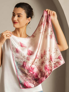 [P103] SilkSilky-SA الحرير الخالص Scarf 002,