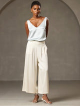 [أزرق فاتح] SilkSilky-SA Sleeveless V Neck كامي 008