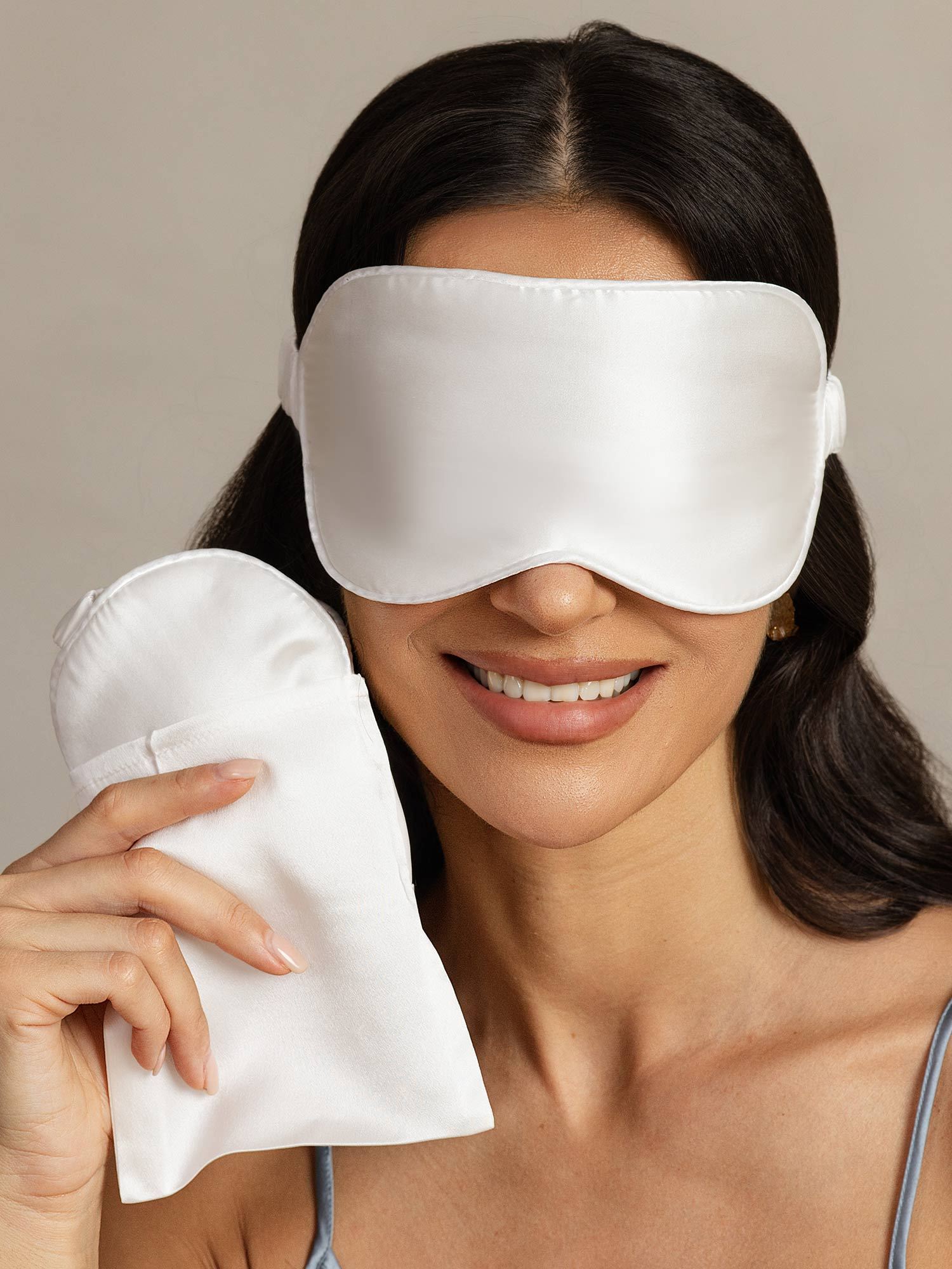 [أبيض] SilkSilky-SA الحرير الخالص Eye Mask 001