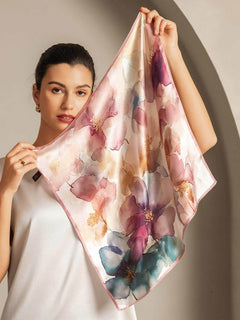 [P102] SilkSilky-SA الحرير الخالص Scarf 003,