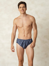 [أزرقرمادي] SilkSilky-SA الحرير الخالص Mens Underwear 004