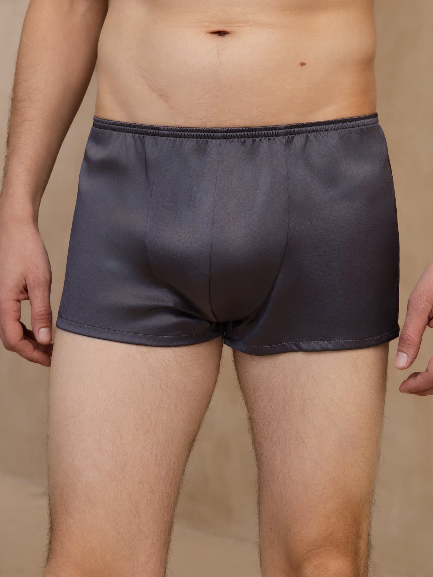 [الرمادي الداكن] SilkSilky-SA Mens Underwear 001