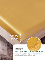 [شامبانيا] SilkSilky-SA 19Momme Pure Silk Bedding Set 004