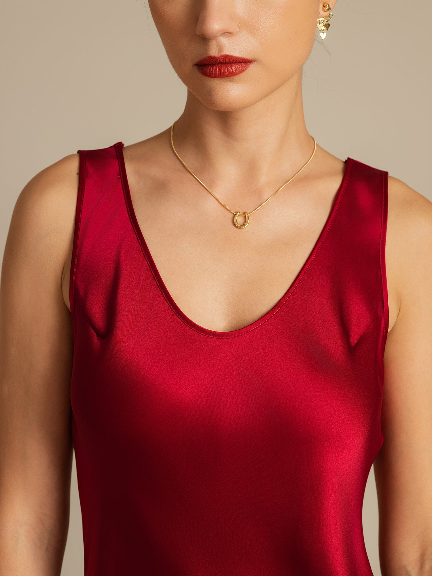 [خمر] SilkSilky-SA الحرير الخالص رقبة مستديرة باس النوم 004,