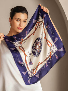 [P097] SilkSilky-SA الحرير الخالص Scarf 002,