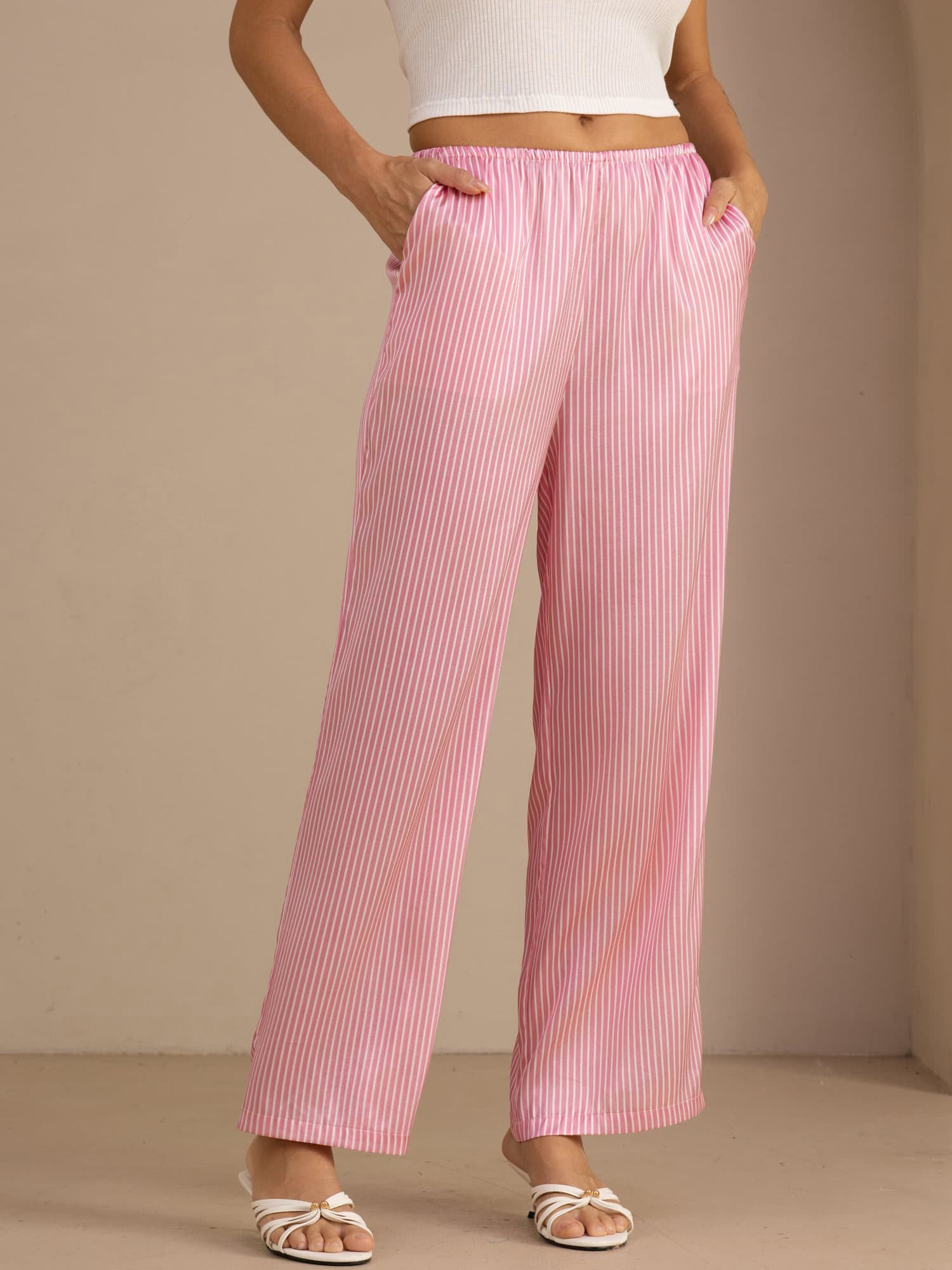 [مقلم دقيق وردي] SilkSilky-SA Womens Pants 001