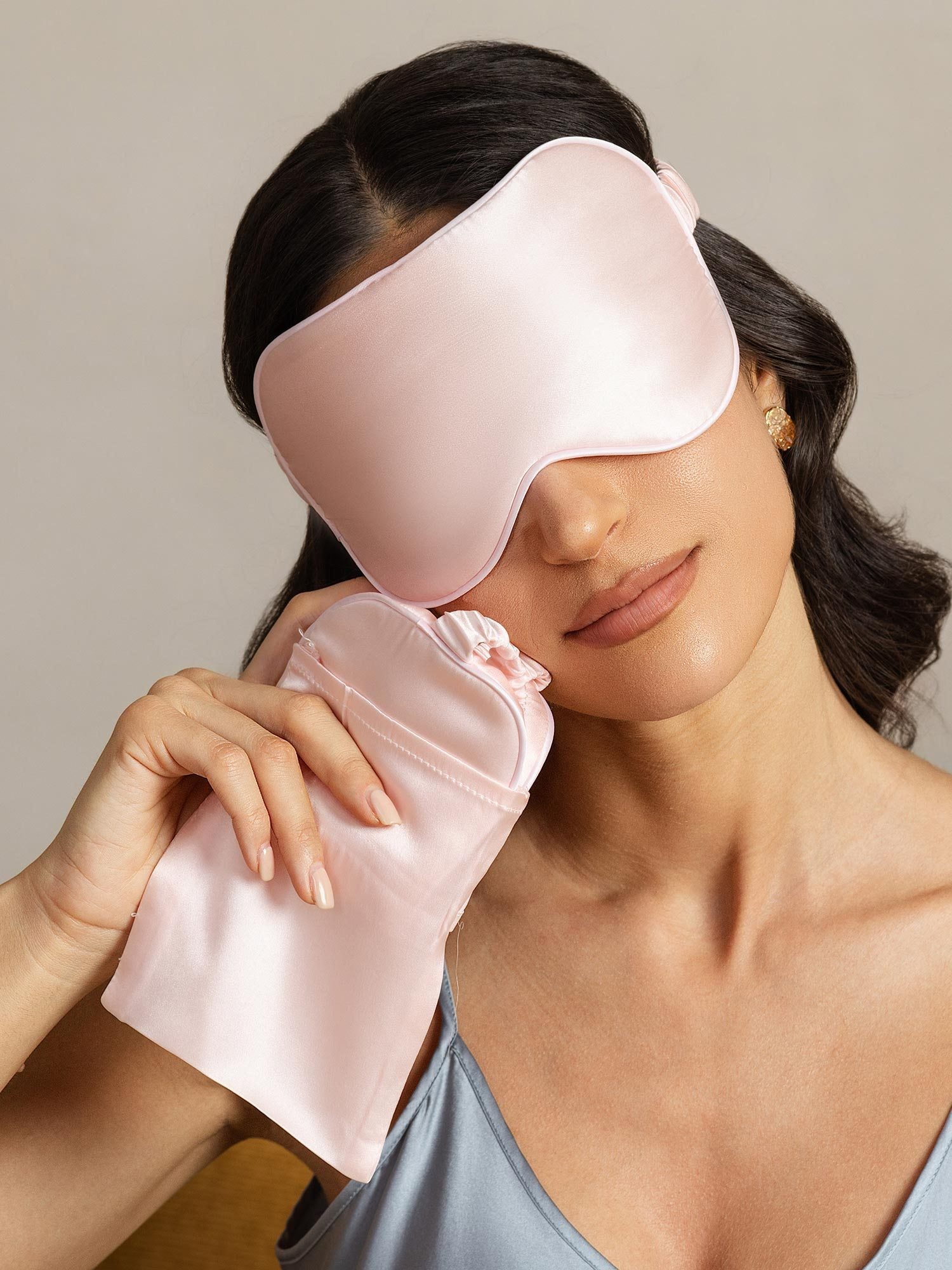 [لونالقرنفل] SilkSilky-SA الحرير الخالص Eye Mask 006