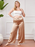 SilkSilky SA الحرير الخالص Plus Size Womens Pants شامبانيا 001