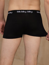 [أسود] SilkSilky-SA 100% Silk Jersey الملابس الداخلية للرجال 002