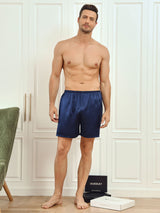 [أزرق غامق] SilkSilky-SA Mens Sleep Bottoms 004