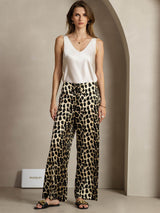 [فهد] SilkSilky-SA 19Momme الحرير Womens Pants 004,