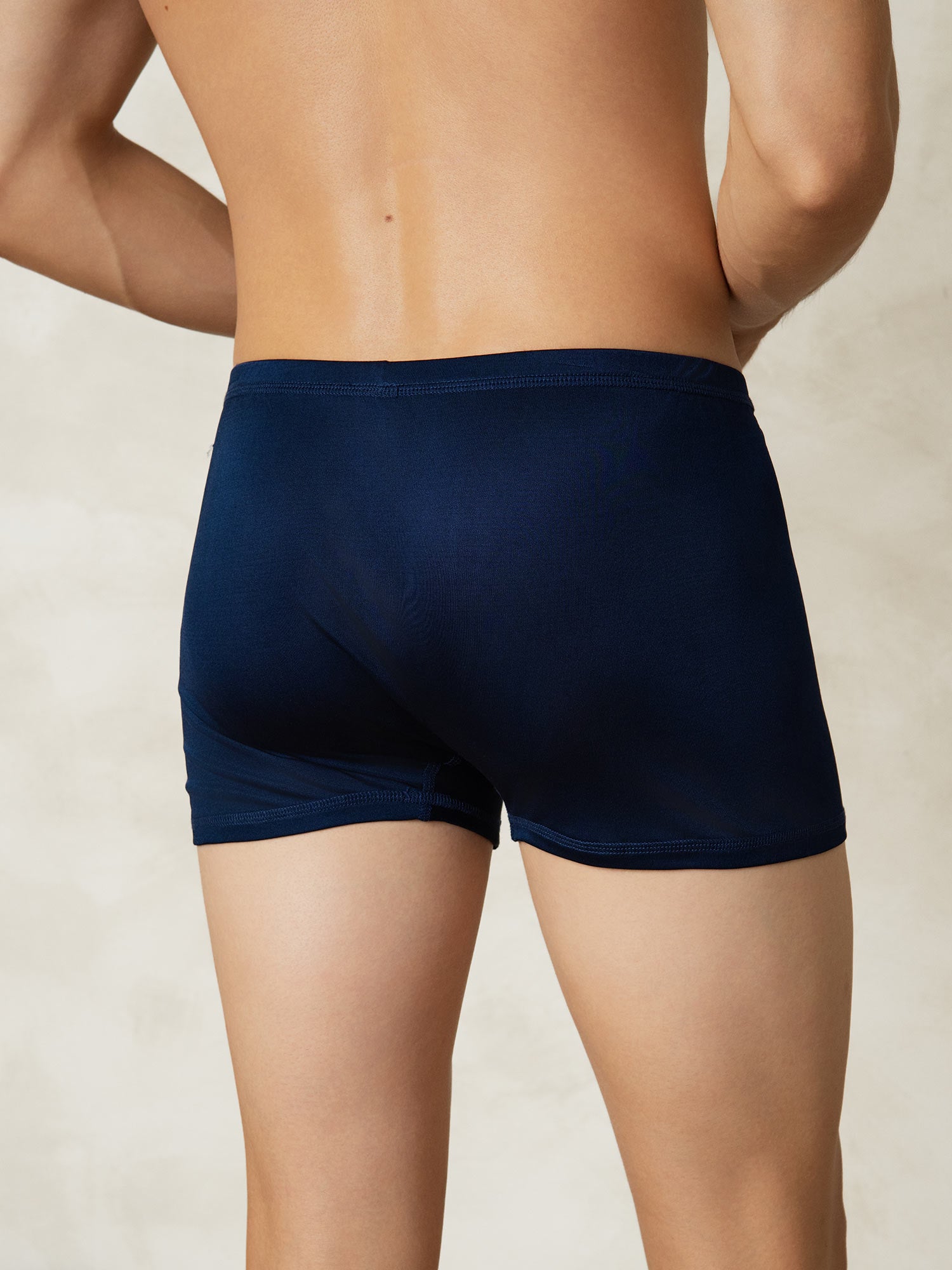 [أزرق غامق] SilkSilky-SA محبوك الحرير Mens Underwear 002