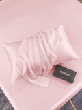 SilkSilky SA 22Momme الحرير الخالص Pillowcase لونالقرنفل 002