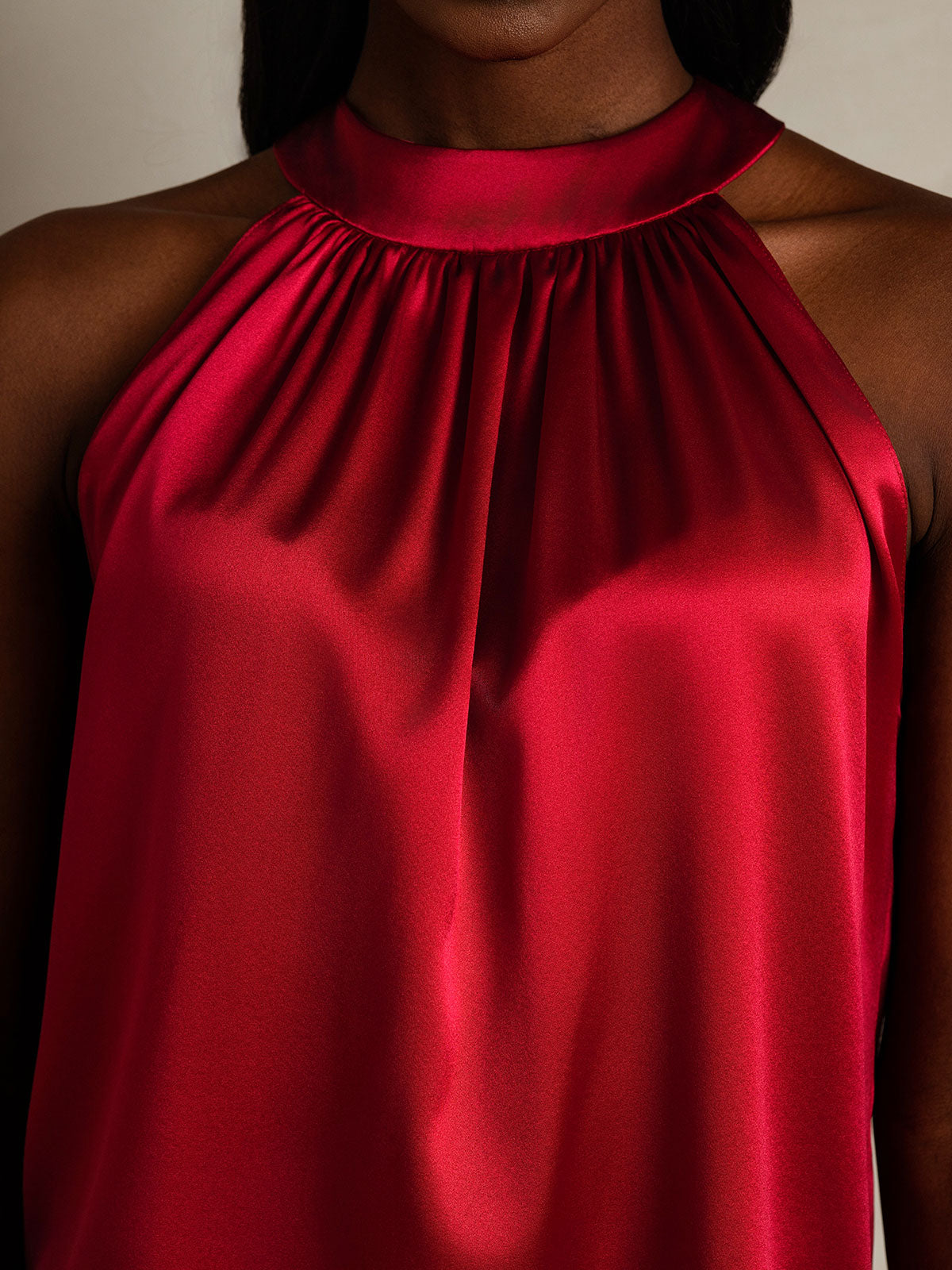 [خمر] SilkSilky-SA 19Momme الحرير Womens T-Shirt 008,