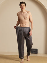 [الجنكة السوداء] SilkSilky-SA Mens Sleep Bottoms 006