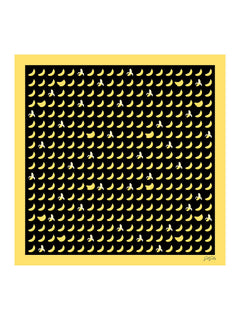 [موز أسود] SilkSilky-SA Scarf 001