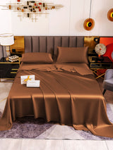 [قهوة] SilkSilky-SA 19Momme Pure Silk Bedding Set 002